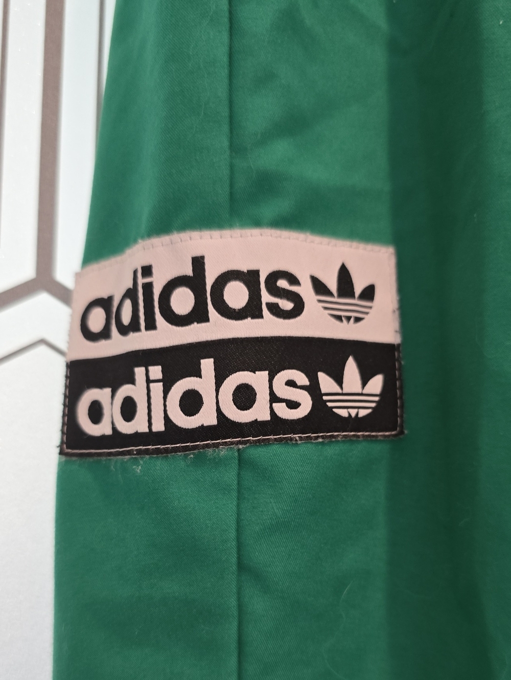 adidas Two-Tone Green Track Joggers - Picture 3 of 5